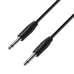Adam Hall K3 S215 PP 1000 - кабель спикерный, TRS (jack) 6.3 mm mono, 2 x 1.5 мм2, 10 м