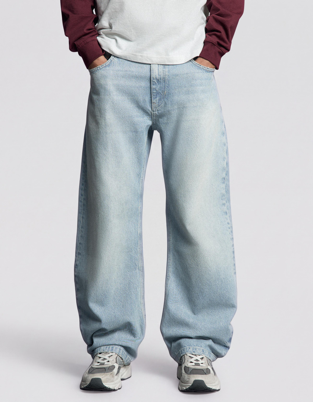 Мужские джинсы twisted barrel fit - BERSHKA
