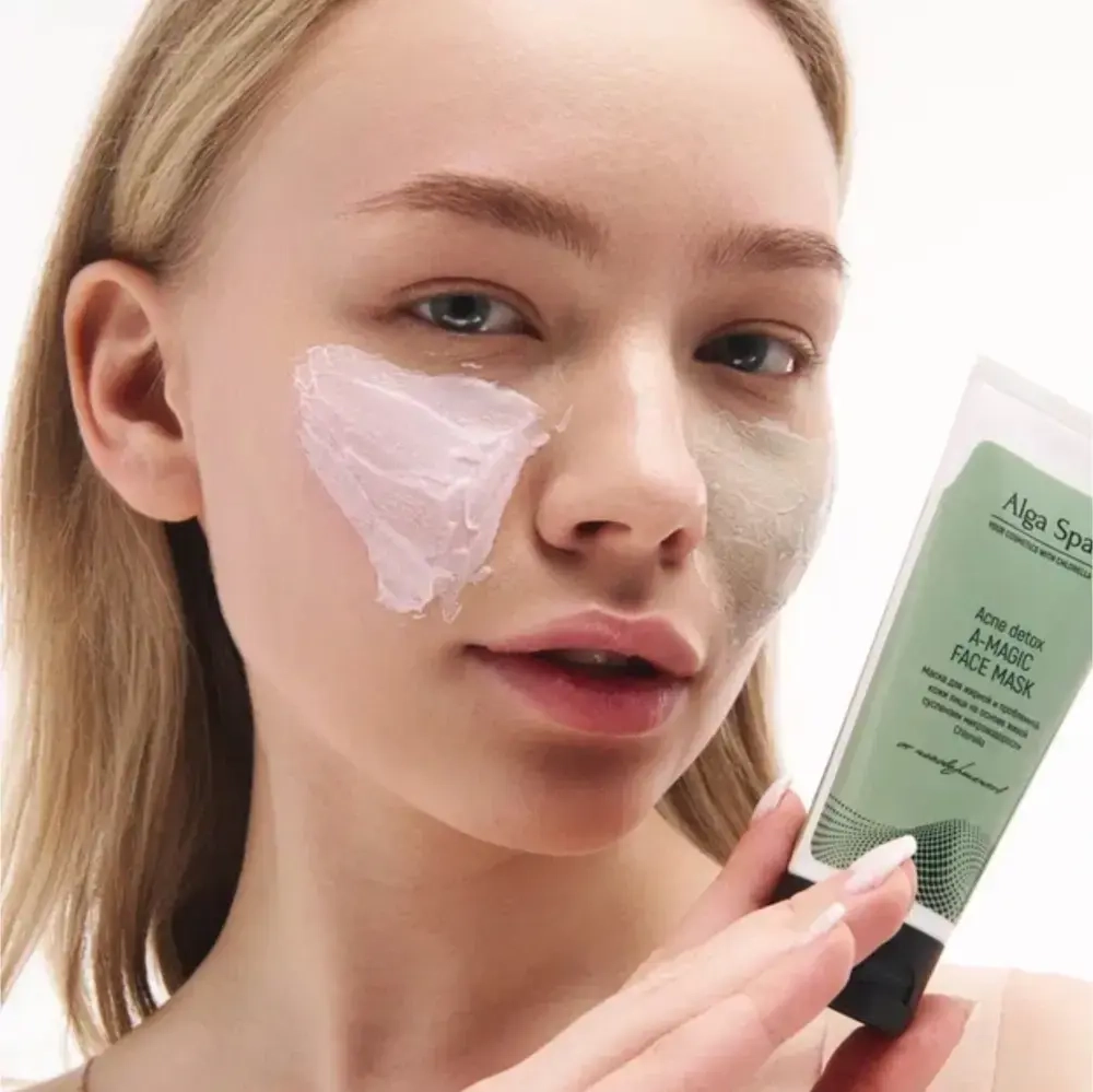 Маска Alga Spa для лица для жирной и проблемной кожи "Acne detox A-MAGIC FACE MASK", 75 мл