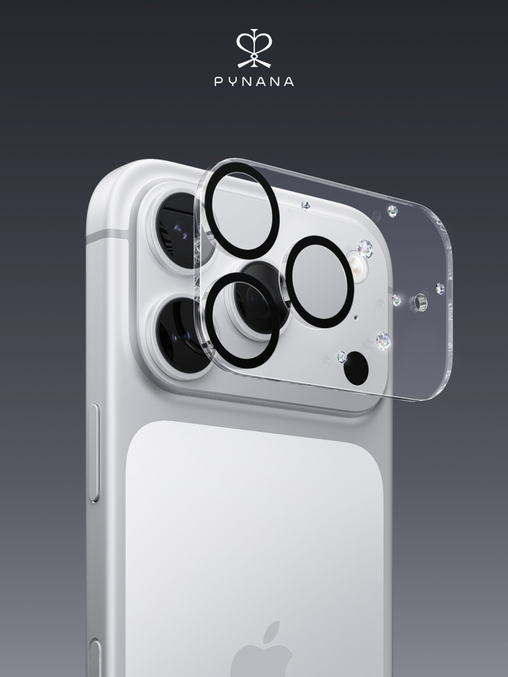 Защитное стекло на камеру для iPhone 17 Pro Pynana