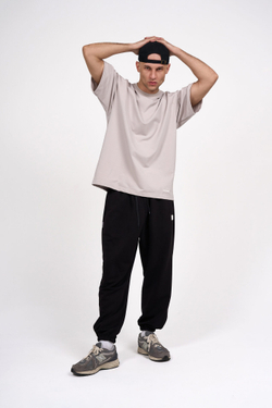 Трикотажные брюки KUL'TURA Oversize Basic Чёрный