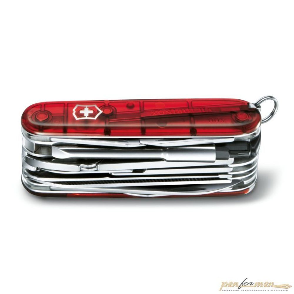 Нож перочинный Victorinox CyberTool 41 1.7775.T 91мм 41 функция полупрозрачный красный