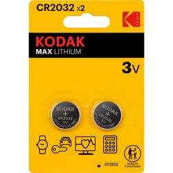 Батарейки Kodak CR2032-2BL MAX Lithium | Батарейки Литиевые