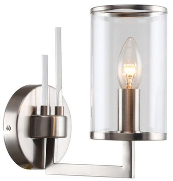 Светильник настенный 1*Е14 1046/11/01W никель Vase Stilfort