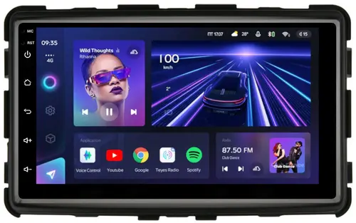 Магнитола для SsangYong Rexton 3 Y290 2012-2017 - Teyes CC3L дисплей 7" IPS на Android 10, CarPlay, 4G SIM-слот