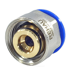 Евроконус для PE-X труб обжим латунь Дн 16х2,2х3/4" с накидной гайкой RAUTITAN flex Rehau 12663521003