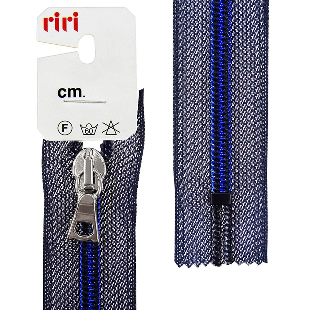 Молния спиральная (витая) RIRI Т6 (6 мм) разъем., 1 зам., 65 см, на люрексной ленте, цв.коричневый, 1 шт Молния спиральная (витая) RIRI Т6 (6 мм) разъем., 1 зам., 65 см, на люрексной ленте, цв.коричневый, 1 шт