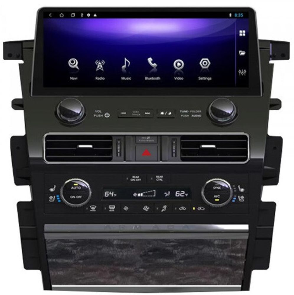 Магнитола для Infiniti QX80 2013-2019, QX56 2010-2013 - Parafar PF803L12 монитор 12.3", Android 12, Быстрая, CarPlay, SIM-слот
