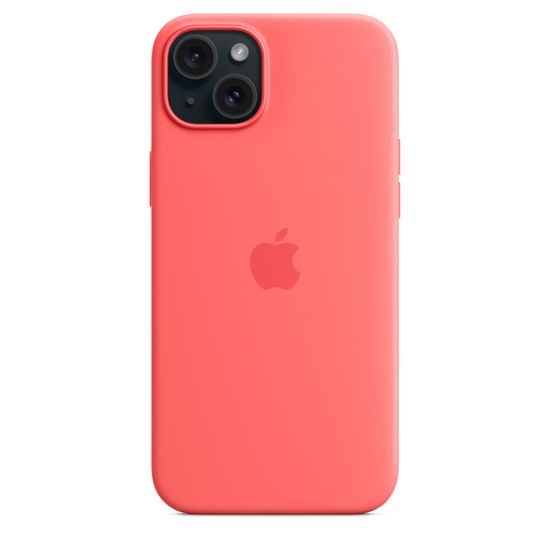 Силиконовый чехол Apple для iPhone 15 Plus MagSafe Розовый помело