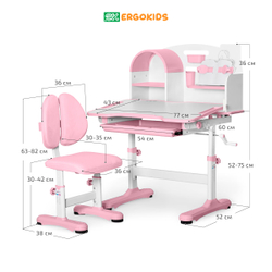 Детский стол и стул Ergokids Fresco XL BD-33