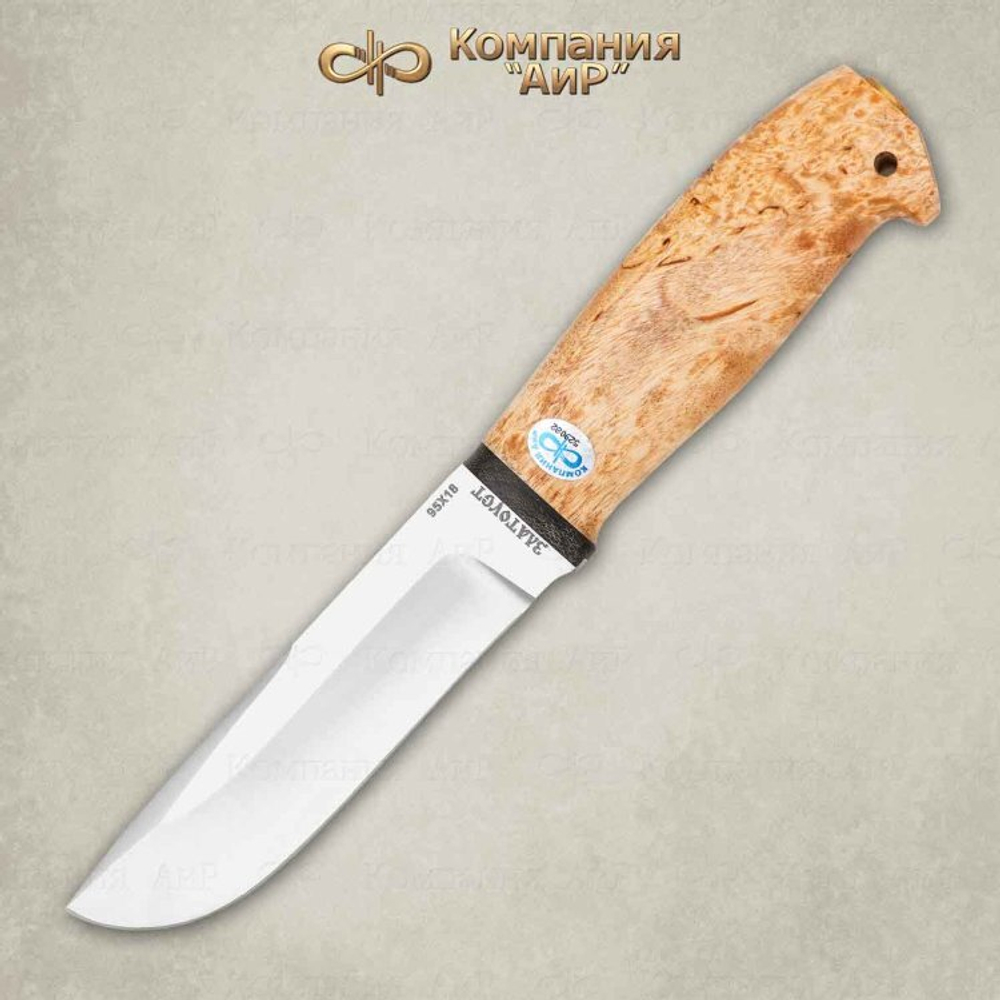 Нож АиР Полярный-2 95х18 карельская береза
