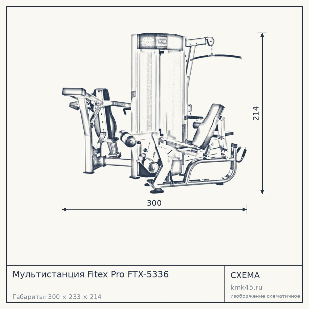 Мультистанция Fitex Pro FTX-5336 — от 547 000 ₽