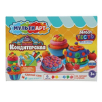 Набор теста д/лепки с формочками "Кондитерская" 24см. PDSET-MA120040 (Мультиарт)