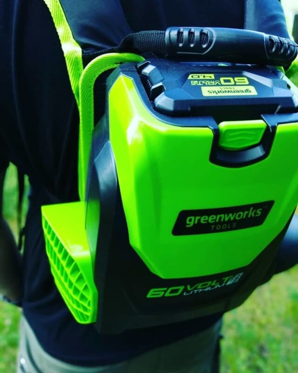 Воздуходувка ранцевая аккумуляторная GREENWORKS GD60BPB 60В,225км/ч,б/щ,без АКБ и ЗУ (2402307)