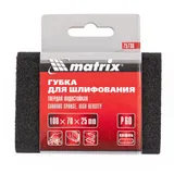 Губка для шлифования, 100 х 70 х 25 мм, овал, твердая, P 60 Matrix — фото 2