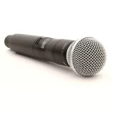 Shure QLXD2/SM58 — цифровой ручной передатчик с капсюлем (24 бит, AES-256, до 10 ч работы)