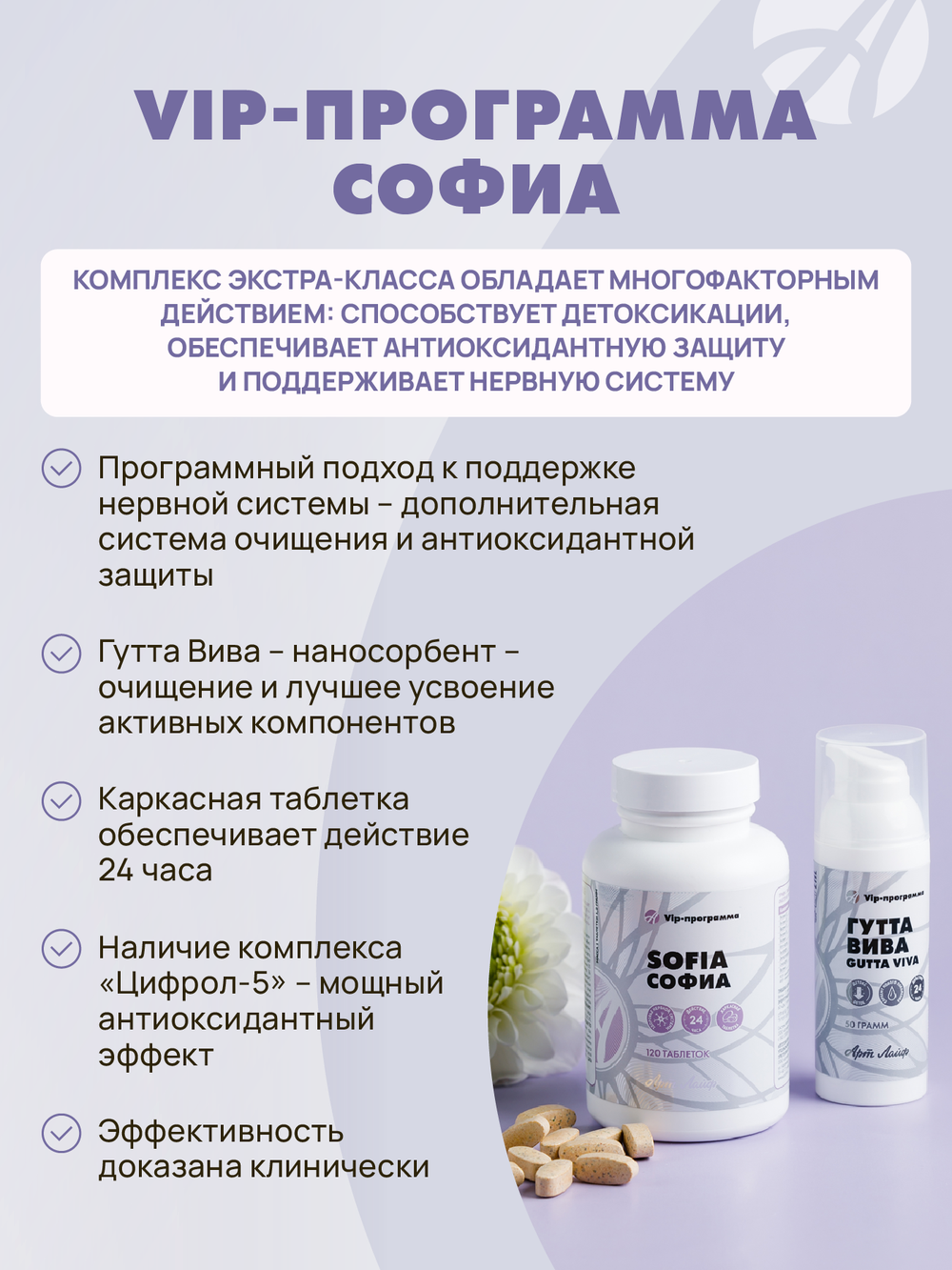 Софиа,120 табл Программная оптимизация работы нервной системы