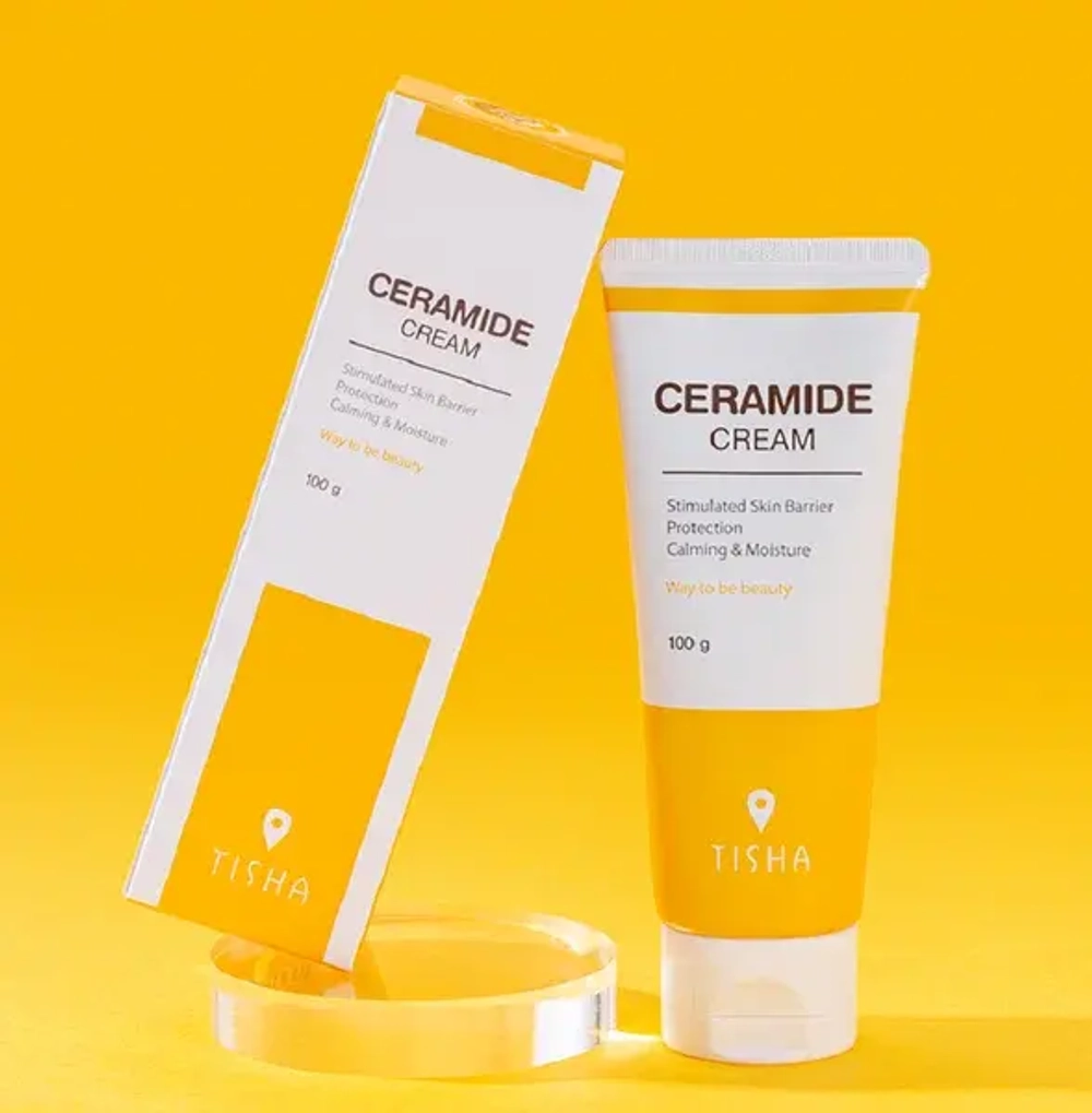 TISHA Успокаивающий увлажняющий крем с керамидом- 24-Hour Skin Barrier Improvement Ceramide Cream ,100 г