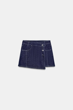 ДЖИНСОВЫЕ ЮБКА-ШОРТЫ Z1975 С ЗАПАХОМ — ZARA