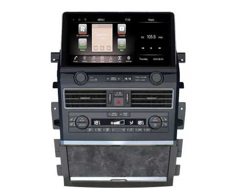 Магнитола для Infiniti QX80 / QX56 2010-2024, Nissan Patrol Y62 (поддержка Bose, 360 и мониторов) - Kuberg ZH-N1401 монитор 14", Android 12, Быстрая, CarPlay, 4 SIM-слот, беспроводная зарядка