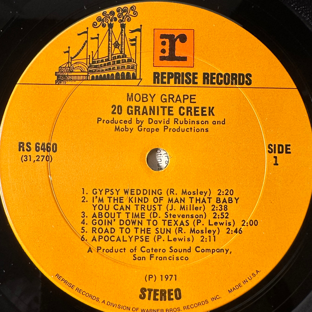 Moby Grape ‎– 20 Granite Creek (США 1970г.)