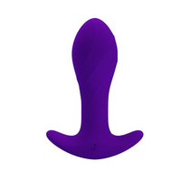 Фиолетовая анальная вибропробка 10,4см для ношения Pretty Love Morton Anal Butt Plug BI-040067-1