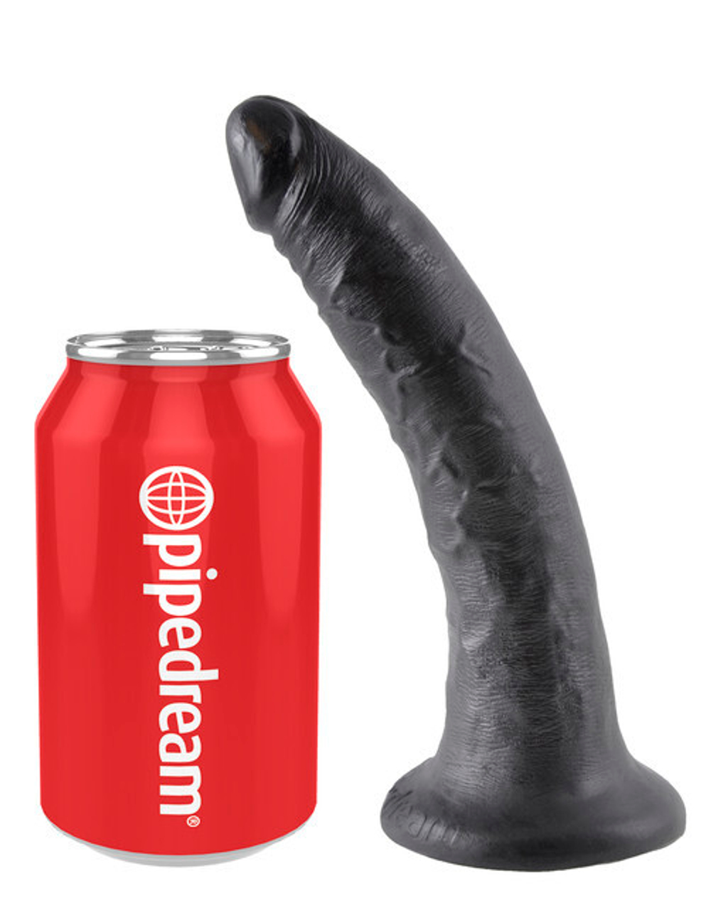 Фаллоимтатор на присоске черный King Cock 7 (Цвет: чёрный)