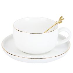 Чайный набор 4пр. с ложками "Royal line. Daisy" (2 персоны) v=350мл. (подарочная упаковка)