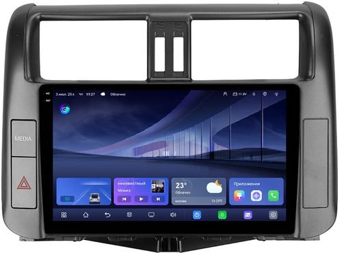 Магнитола для Toyota Land Cruiser Prado 150 2009-2013 (взамен 7" навигации) - Kuberg QLed+2K, Android 14, TS105, Быстрейшая, CarPlay, SIM-слот