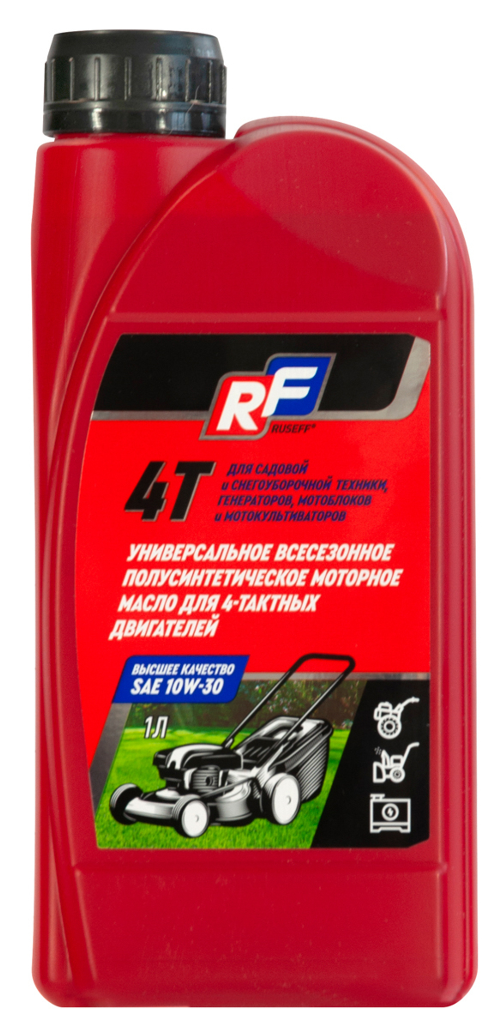 Масло для бензотехники 4Т 10W30 Ruseff п/синтетика (1л)