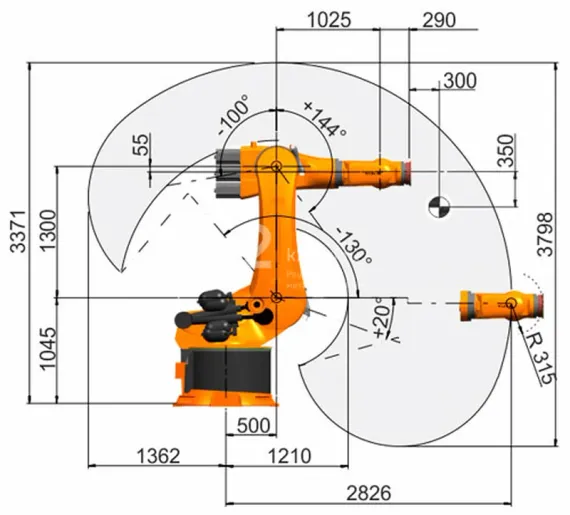 Промышленный робот KUKA KR 600 FORTEC, KR 600 R2830