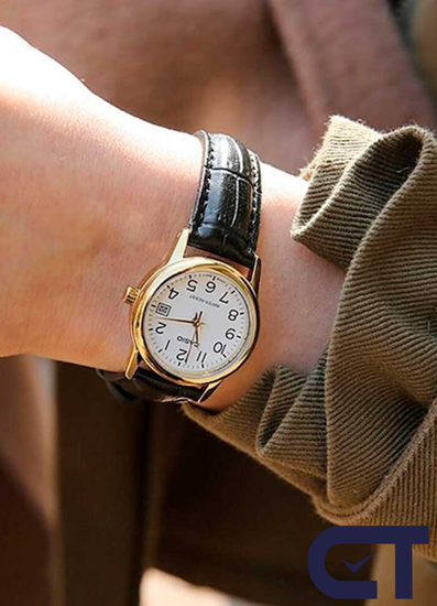 Casio LTP-V002GL-7B — женские часы с кожаным ремешком