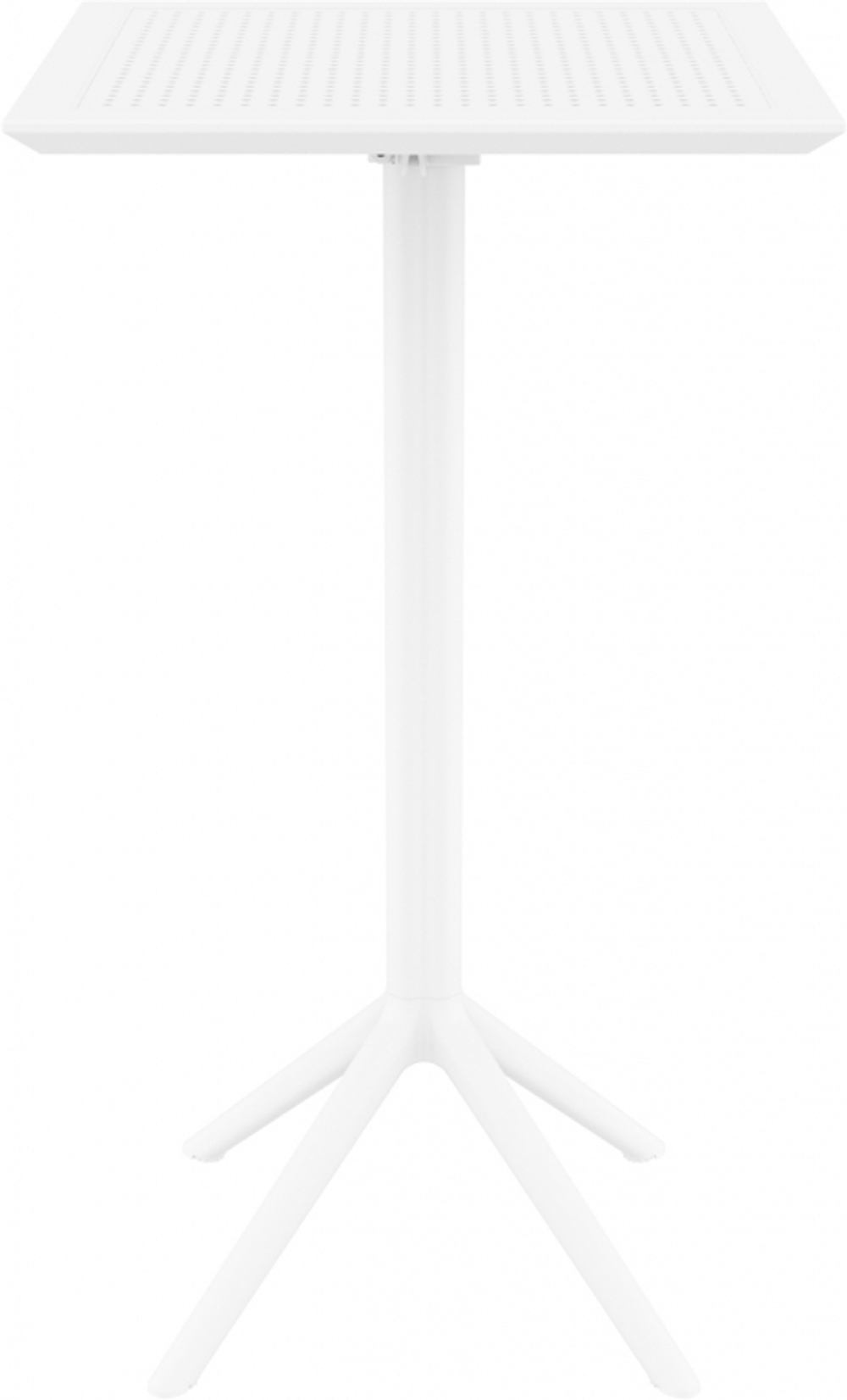 Стол пластиковый барный складной Siesta Contract Sky Folding Bar Table 60, белый