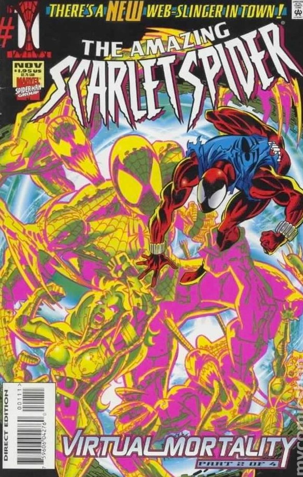 Комикс Web of Scarlet Spider Virtual mortality parts 1-4