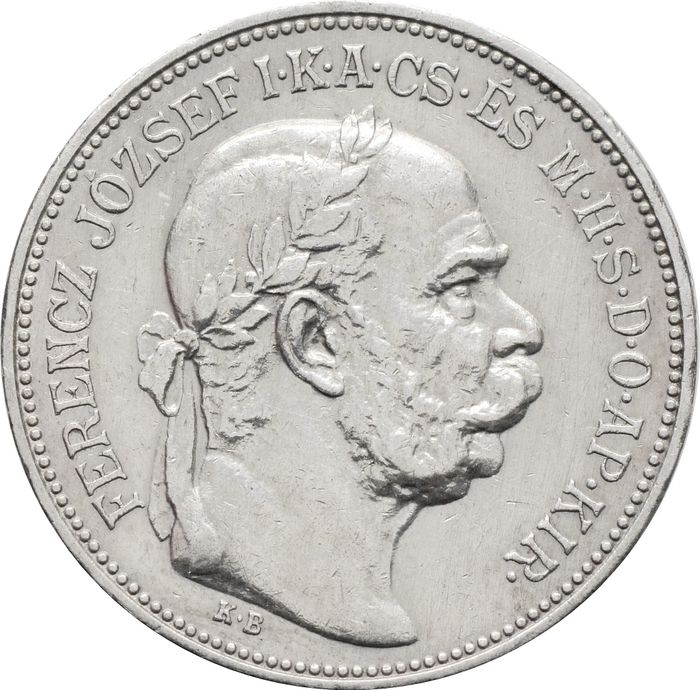 2 кроны 1913 Венгрия XF