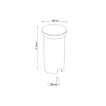Тротуарный светильник Arte Lamp PIAZZA A3601IN-1BK, 1хLED