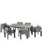 Комплект уличной мебели Shadow Dining, стол 182х75 см, 6 кресел