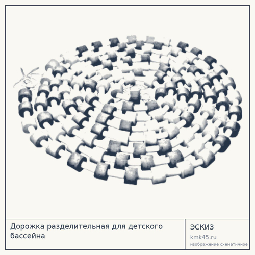 Дорожка разделительная для детского бассейна — от 350 ₽