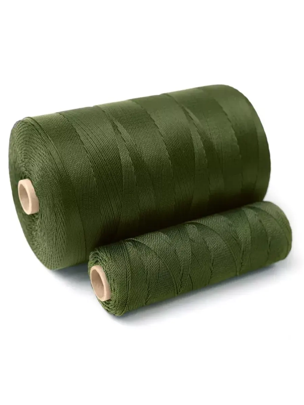 Нитки капроновые Петроканат Extra 800 гр, 93,5tex*4 (1,00 мм), оливковый, 1850м