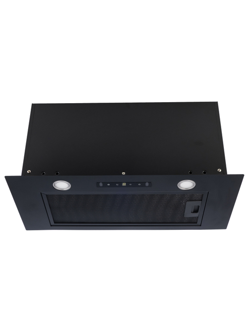 Вытяжка кухонная B-BOX-60GT, фасад окрашенный металл, цвет черный, управление сенсорное + жестами, D150мм (MACBI)