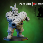 Grand Alliance Destruction Ogor Mawtribes Ogre Kingdoms Leadbelchers Пушкарь огров №4 миниатюра для dnd, днд, pathfinder, фентези, Настольная игра, НРИ, Варгейм, РПГ