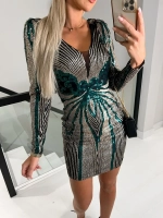 золотисто-изумрудное платье+ plus size