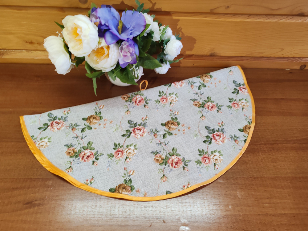 Полотенце кухонное, круглое, 2 шт, рогожка