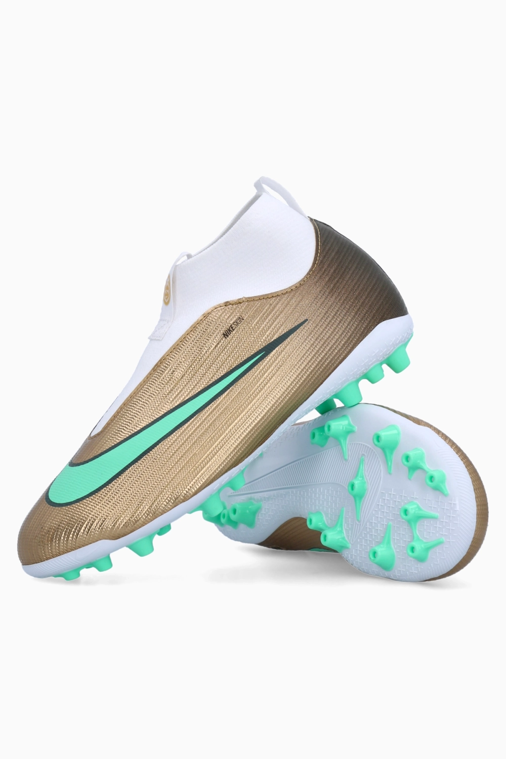 Бутсы Nike Zoom Mercurial Superfly 11 Academy Mbappe AG Junior - золотой