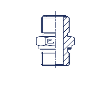 Штуцер FE D06 ORFS 9/16 - 10x1