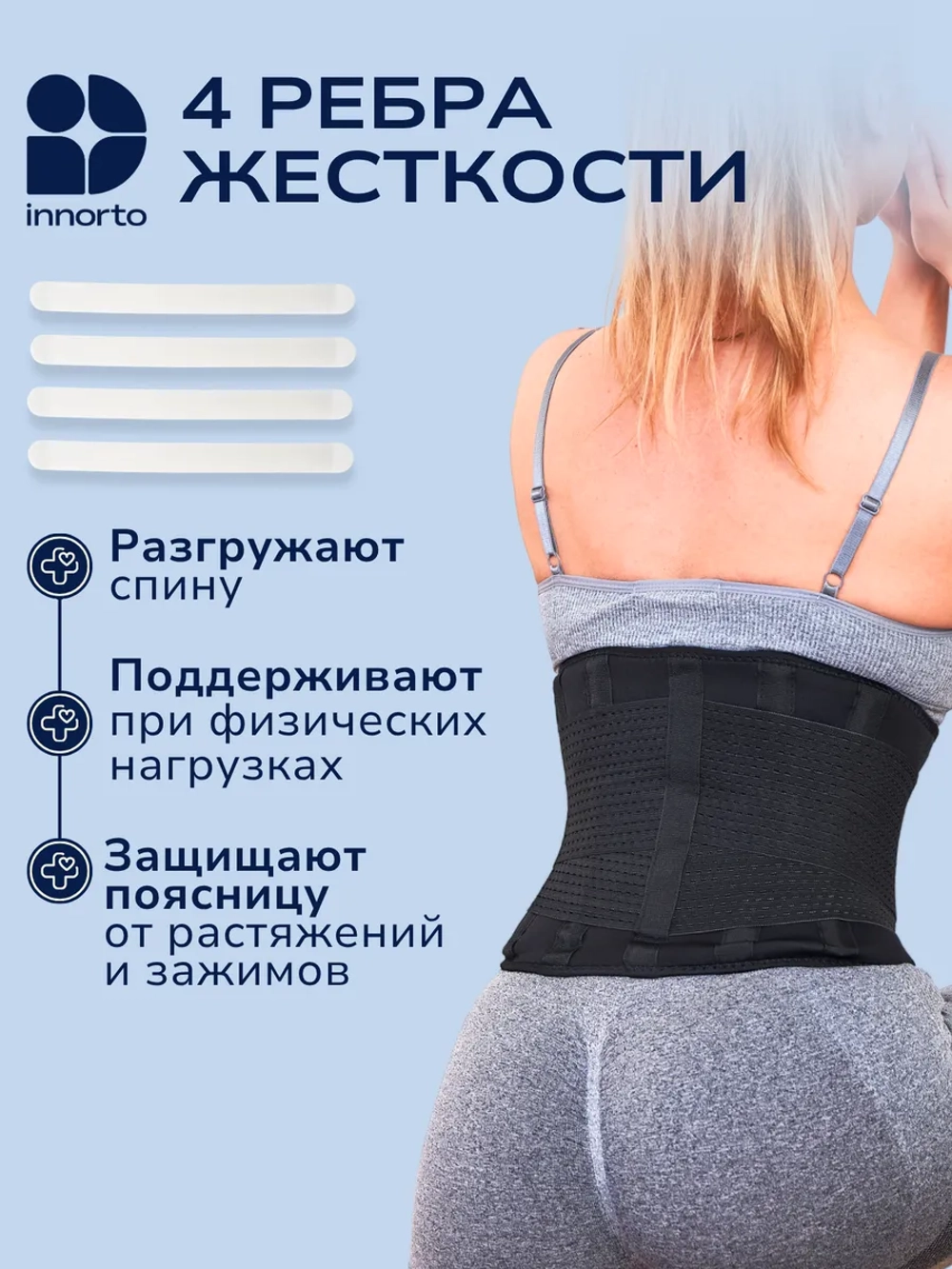 Пояс для похудения живота и боков с эффектом сауны 52212
