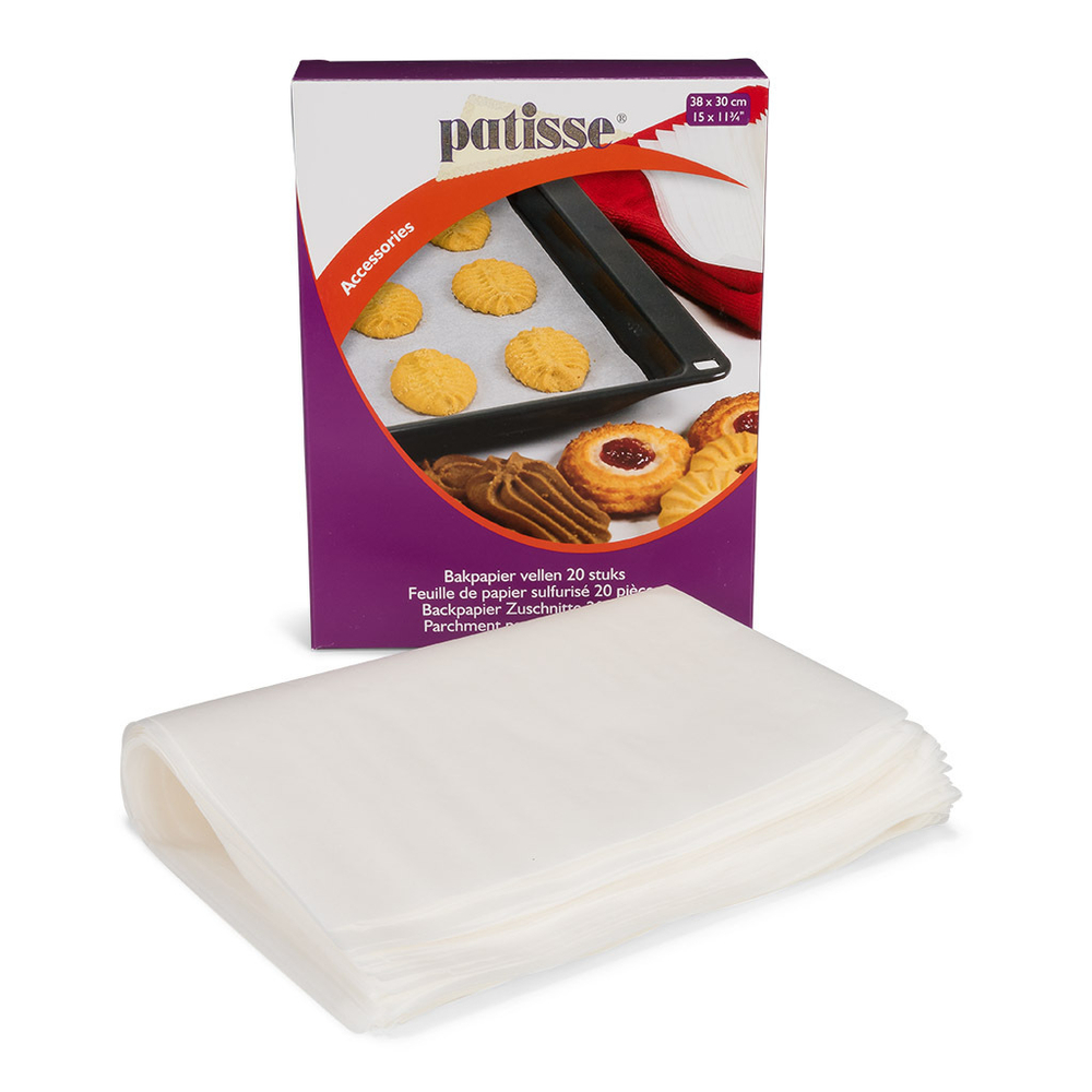 Бумага для выпечки в листах Patisse 38х30 см, 20 шт