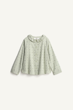 ZARA РУБАШКА С ПАЙЕТКАМИ - LIMITED EDITION, ЦВЕТ МОРСКОЙ ВОЛНЫ