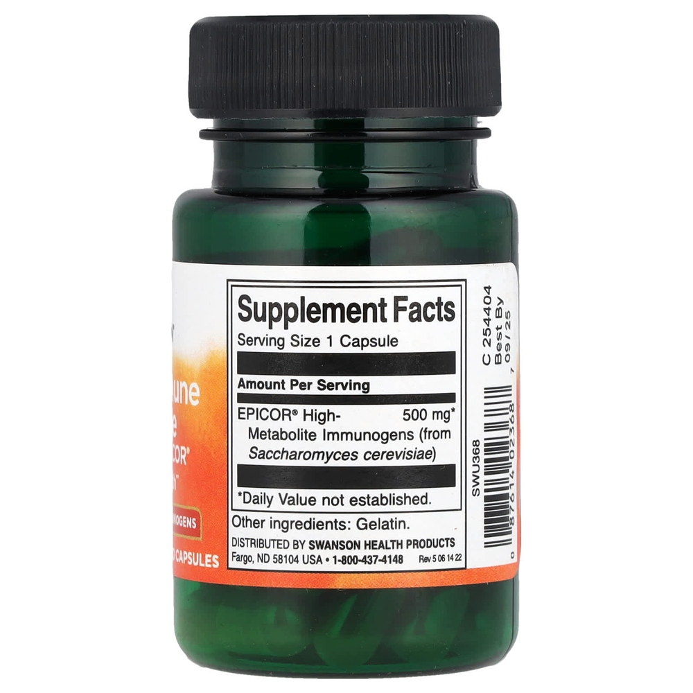 Swanson Vitamins, Для быстрой иммунной защиты, 30 капсул (500 мг на капсулу)