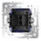 Механизм выключателя с самовозвратом двухклавишного Voltum S70 VLS0206M